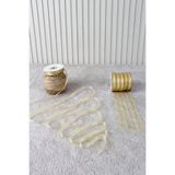 Mortex Gold Organze Tül Kurdele 1 cm 22 mt - Bohça, Nikah, Nişan, Çeyiz, Hediye, Süsleme, Parti