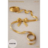 Mortex Gold Saten Kurdele 2 cm 10mt - Bohça, Nikah, Nişan, Çeyiz, Hediye, Süsleme, Doğum Günü, Parti