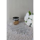 Mortex Gümüş Şifon Kurdele 2.5 cm 20 mt - Bohça, Nikah, Nişan, Çeyiz, Hediye, Süsleme, Doğum Günü, Parti