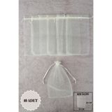 Mortex Krem Pul Baskılı Tül Kese 10 Adet 15x25 Cm Kına, Havlu, Düğün, Çeyiz Hediye Yasin Bohça Yazma Tesbih