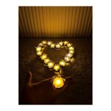 Mortex Lacivert Ledli Kına El Mumu 12 Adet – Tealight, Düğün, Sünnet, Nedime, Bride, Kına