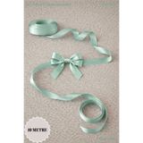 Mortex Mint Yeşili Saten Kurdele 2 cm 10mt - Bohça, Nikah, Nişan, Çeyiz, Hediye, Süsleme, Doğum Günü, Parti
