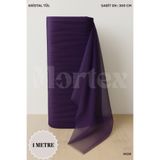 Mortex Mor Kristal Tül Boy 1 MT En Sabit 3 MT Nişan, Kına, Düğün, Bohça, Kapı, Doğum, Parti Süslemesi
