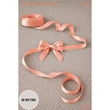 Mortex Somon Saten Kurdele 2 cm 10mt - Bohça, Nikah, Nişan, Çeyiz, Hediye, Süsleme, Doğum Günü, Parti