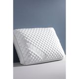 Morvella Kolajen Collagen Güzellik Yastığı, Ortopedik Orijinal Döküm Bütün Sünger Visco Omuz/boyun Destekli Yastık - 60 x 40 cm - Ekru