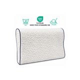 Morvella Medipure Lacivert Biyeli Medikal, Boyun Destekli Ortopedik Mini Visco Yastık 50x30x9-11 cm