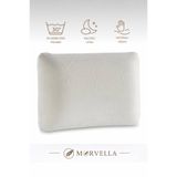 Morvella Ortopedik, Sertifikalı Visco Visko Bütün Sünger Yastık 60x40x15 cm Omuz/boyun Destekli