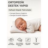 MORVELLA Somni Ortopedik Bebekler Için Nefes Alabilen Yastık Visco Yastık 40X25X5 cm - 40 x 25 cm - Beyaz