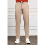 Morven Bej Slim Fit Dar Kesim Yan Cep Bağcıklı Jogger Erkek Pantolon
