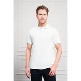 Morven Erkek A. Mavi Basic Polo Yaka Dynamic Fit T-Shirt - 2XL - Buz Mavisi