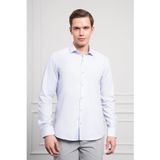 Morven Erkek A. MAVİ Pamuk Trend Slim Fit İtalyan Yaka Gömlek