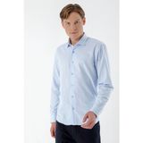 Morven Erkek A. Mavi Şamre Trend Slim Fit Gömlek - Buz Mavisi