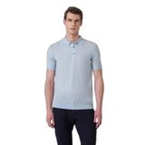 Morven Erkek A. MAVİ Trend Polo Yaka Jakarlı Triko T-Shirt