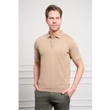 Morven Erkek Bej Basic Polo Yaka Dynamic Fit T-Shirt