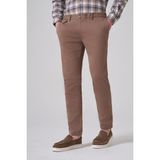 Morven Erkek Bej Pamuk Trend Slim Fit Chino Pantolon - 50