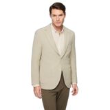 Morven Erkek Bej Poliviskon Trend Desenli Slim Fit Ceket