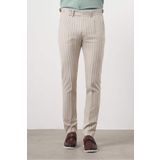 Morven Erkek Bej Poliviskon Trend Pileli Slim Fit Spor Pantolon