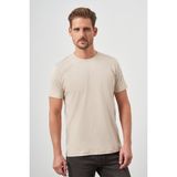 Morven Erkek Bej Trend Polo Yaka Cepli Classic Regular Fit T-Shirt - 2XL