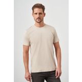 Morven Erkek Bej Trend Polo Yaka Cepli Classic Regular Fit T-Shirt