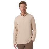 Morven Erkek Bej Trend Polo Yaka Rayon Sweatshirt