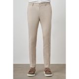 Morven Erkek Bej Trend Tam Lastikli Slim Fit Pantolon