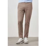 Morven Erkek Bej Yazlık Pamuk Yan Cep Slim Fit Chino Pantolon