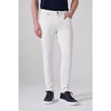 Morven Erkek Beyaz Denim 5 Cep Slim Fit Jean Pantolon