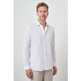 Morven Erkek Beyaz Pamuk Trend Slim Fit Dar Kesim Non Iron Gömlek