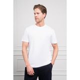 Morven Erkek Beyaz Trend Bisiklet Yaka Dinamik Fit Pamuk T-Shirt - XL