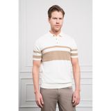 Morven Erkek Ekru Trend Dynamic Fit Rahat Kesim Polo Yaka T-Shirt - 2XL