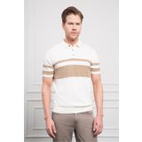 Morven Erkek Ekru Trend Dynamic Fit Rahat Kesim Polo Yaka T-Shirt