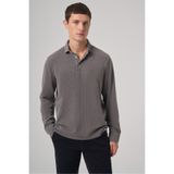 Morven Erkek Füme Trend Düğmeli Polo Yaka Sweatshirt