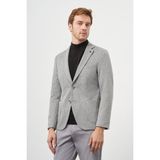 Morven Erkek Gri Örme Slim Fit Torba Cep Mono Yaka Spor Ceket - 48 - 6 Drop