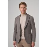 Morven Erkek Gri Örme Trend Desenli Slim Fit Mono Yaka Ceket - 6 Drop - 48