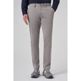 Morven Erkek Gri Pamuk Trend Slim Fit Chino Pantolon