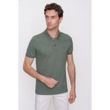 Morven Erkek Haki Basic Polo Yaka Dynamic Fit T-shirt