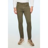 Morven Erkek Haki Denim 5 Cep Slim Fit Jean Kot Pantolon - 34