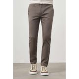 Morven Erkek Haki Yazlık Pamuk Yan Cep Slim Fit Chino Pantolon