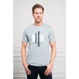 Morven Erkek Indigo Trend Bisiklet Yaka Dinamik Fit Pamuk T-Shirt - İndigo