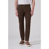 Morven Erkek Kahve Pamuk Trend Dynamic Fit Chino Pantolon - Kahverengi - 46