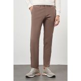 Morven Erkek KAHVE Pamuk Yan Cep Slim Fit Chino Pantolon