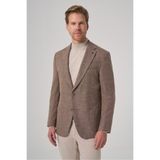 Morven Erkek KAHVE Poliviskon Trend Desenli Dynamic Fit Mono Yaka Ceket