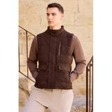 Morven Erkek KAHVE Trend Yünlü Dinamik Fit Şişme Yelek