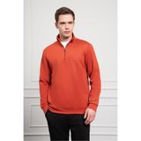 Morven Erkek Kiremit Femuarlı Bato Yaka Dynamic Fit Rahat Kesim Sweatshirt