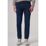 Morven Erkek Koyu Mavi Denim 5 Cep Slim Fit Jean Kot Pantolon