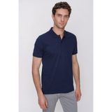 Morven Erkek Lacivert Basic Polo Yaka Dynamic Fit T-shirt