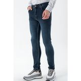Morven Erkek Lacivert Denim 5 Cep Slim Fit Jean Kot Pantolon - 34