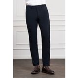 Morven Erkek Lacivert Poliviskon Basic Slim Fit Dar Kesim Classic Pantolon