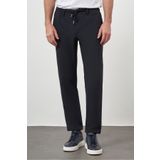 Morven Erkek Lacivert Poliviskon Trend İpli Jogger Slim Fit Spor Pantolon