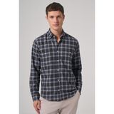 Morven Erkek Lacivert Regular Fit Oduncu Gömlek - 3XL